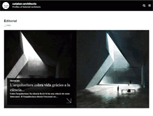 Tablet Screenshot of catalan-architects.com